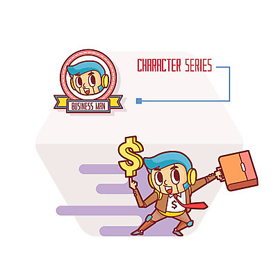 전신 남자 얼굴 가방 일러스트 들기 성인 두명 달러 비즈니스맨 국내일러스트 AI파일 잡화 돈 비즈니스 모션 사람 신체부위 직장인 파일형식 벡터