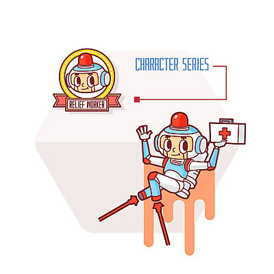 캐릭터 일러스트 주사기 사람없음 구급상자 로봇 응급구조사 치료사 4차산업 국내일러스트 일러캐릭터 AI파일 직업 산업 의료기기 의료용품 파일형식 벡터