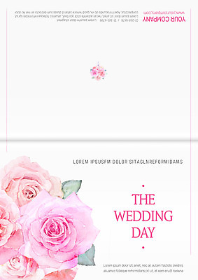 템플릿 꽃 결혼 카드템플릿 사람없음 장미 청첩장 초대장 초대 이미지템플릿 AI파일 식물 카드_감사 이벤트 파일형식 벡터