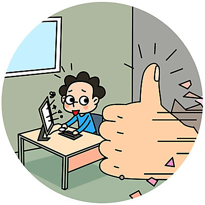 손 남자 일러스트 한손 성인 두명 신체부위 컴퓨터 엄지손가락 최고 도움 구출 예방 댓글 위로 자살방지 자살예방 칭찬 국내일러스트 AI파일 컨셉 손가락 사람 전자제품 파일형식 벡터