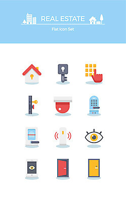 아이콘 열쇠 부동산 주택 자물쇠 사람없음 스마트폰 세트 문 암호 플랫아이콘 손모양 도어락 지문인식 안구 2D아이콘 AI파일 모양 건물 신체부위 핸드폰 스마트기기 재산 생체인식기술 파일형식 벡터 손_신체부위