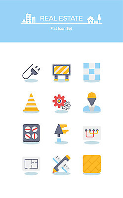 아이콘 건축 부동산 바닥 사람모양 사람없음 세트 모니터 설계도 전선 마루 콘센트 플러그 전기에너지 안전모 타일 측정 플랫아이콘 톱니바퀴 시멘트 공사인부 안전삼각대 2D아이콘 AI파일 모양 건설업 컴퓨터 에너지 재산 헬멧 안전장비 파일형식 벡터 건설근로자