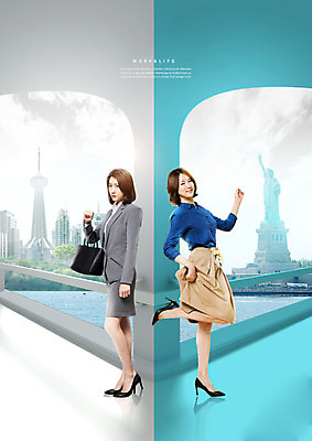 전신 PSD 편집이미지 여자 여행 서기 빌딩 20대 성인 두명 건물 옆모습 한국인 가리킴 직장인 비즈니스우먼 비교 자유의여신상 성인여자만 워라밸 이미지편집 직업 건축물 뷰포인트 컨셉 비즈니스 모션 사람 동양인 손짓 청년 미국 세계문화유산 신조어 여자만 성인만 파일형식