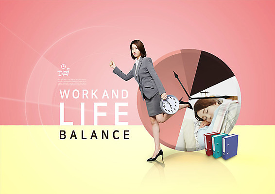 PSD 편집이미지 여자 시계 서기 들기 20대 성인 두명 옆모습 눕기 한국인 잠 비교 균형 늦잠 서류통 성인여자만 워라밸 이미지편집 뷰포인트 컨셉 모션 사람 동양인 청년 사무용품 신조어 여자만 성인만 파일형식