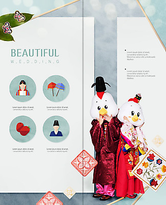 전신 PSD 템플릿 한국전통 표지디자인 북디자인 출판디자인 여자 남자 내지 리플렛 결혼 2단접지 북커버 서기 사람 팜플렛 성인 두명 30대 전통문양 한국인 닭 한복 전통혼례 대추 탈 자수 혼례복 신랑신부 성인만 이미지템플릿 전통 문양 신부_웨딩 신랑 모션 조류 한국 가면 동양인 이벤트 장년 전통의상 전통의례 파일형식