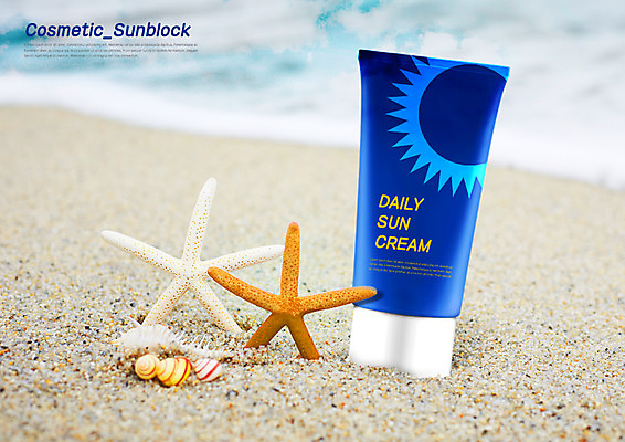 PSD 편집이미지 파도 바다 불가사리 바캉스용품 해변 사람없음 여름 모래사장 조개껍데기 소라 선크림 이미지편집 계절 조개 어패류 극피동물 화장품 오브젝트 파일형식