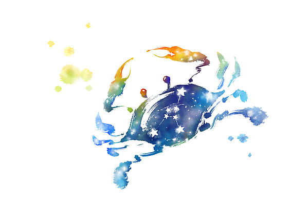 PSD 별 일러스트 캘리그라피 붓터치 사람없음 별자리 번짐 게자리 국내일러스트 자연요소 파일형식 효과