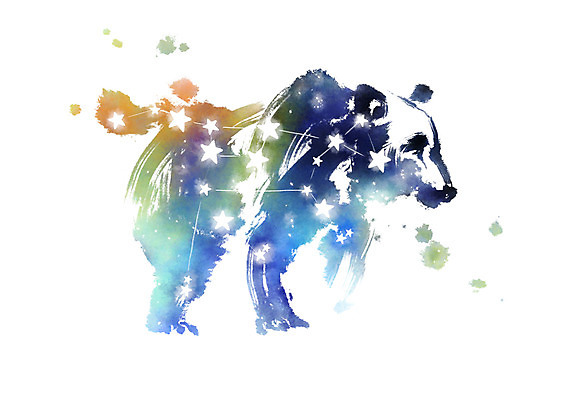 PSD 별 일러스트 캘리그라피 붓터치 사람없음 별자리 번짐 큰곰자리 국내일러스트 자연요소 파일형식 효과