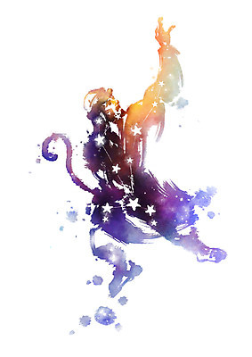 전신 PSD 남자 별 일러스트 캘리그라피 지팡이 붓터치 한명 사람 별자리 번짐 목동자리 국내일러스트 자연요소 1 파일형식 효과