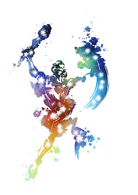 PSD 남자 별 창 일러스트 캘리그라피 붓터치 한명 사람 상반신 성인 별자리 번짐 방패 페르세우스 페르세우스자리 국내일러스트 자연요소 1 무기 그리스로마신화 파일형식 효과