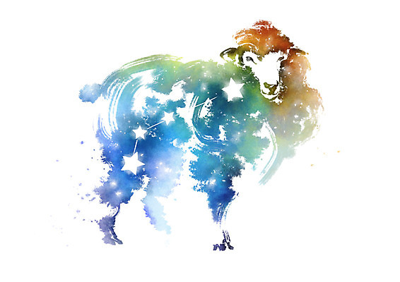 PSD 별 일러스트 캘리그라피 붓터치 사람없음 별자리 번짐 양자리 국내일러스트 자연요소 파일형식 효과