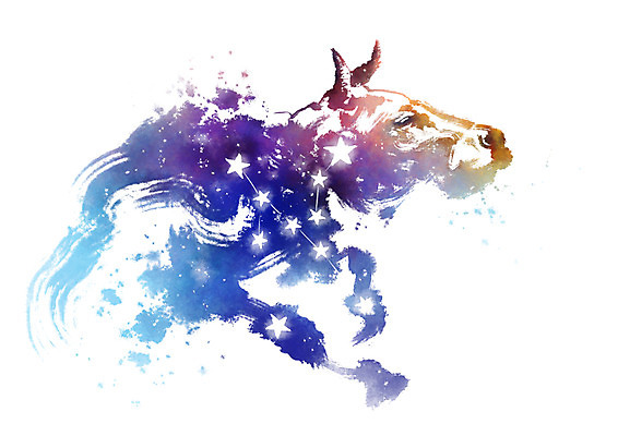 PSD 별 일러스트 캘리그라피 붓터치 사람없음 별자리 번짐 황소자리 국내일러스트 자연요소 파일형식 효과