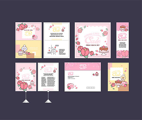 템플릿 배너템플릿 꽃 딸기 이벤트 사람없음 세트 세일 케이크 봄 현수막 컵케이크 전단 엽서 초대장 제빵 약도 롤케이크 딸기케이크 소봉투 행사세트 행사템플릿 AI파일 식물 배너 계절 지도 과일 디저트 편지봉투 카드_감사 제과제빵 편지 홍보물 파일형식 벡터