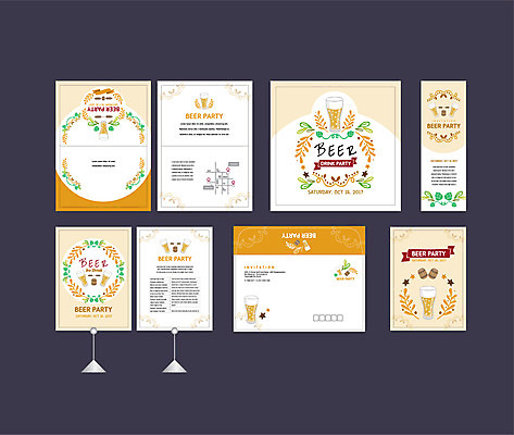 템플릿 배너템플릿 맥주 이벤트 사람없음 세트 파티 현수막 전단 엽서 보리 초대장 맥주잔 약도 맥주통 소봉투 행사세트 행사템플릿 AI파일 배너 지도 술잔 편지봉투 카드_감사 곡류 주류 편지 홍보물 파일형식 벡터