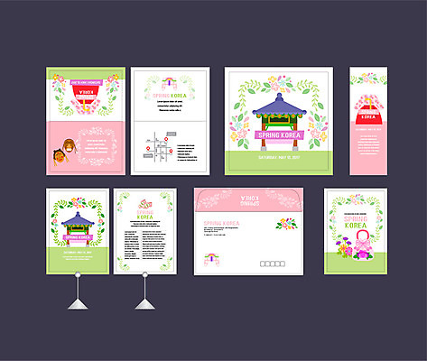 템플릿 한국전통 배너템플릿 꽃 이벤트 사람없음 세트 봄 궁전 현수막 한복 전단 정자 엽서 초대장 전통탈 약도 조바위 소봉투 행사세트 행사템플릿 AI파일 식물 전통 건축물 배너 계절 고건축 지도 편지봉투 카드_감사 전통소품 한국 전통의상 편지 홍보물 탈 파일형식 벡터