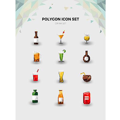 아이콘 음료 잔 맥주 빨대 사람없음 세트 주스 캔 칵테일잔 맥주잔 양주 맥주병 음료수병 코코넛주스 폴리곤 2D아이콘 AI파일 식기 술잔 술병 주류 코코넛 병_담는 파일형식 벡터
