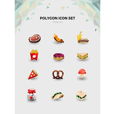 아이콘 음식 샌드위치 육류 사람없음 세트 감자튀김 햄버거 소시지 도넛 잼 콜라 콘아이스크림 폴리곤 피자조각 브레첼 2D아이콘 AI파일 조각 식재료 아이스크림 디저트 감자 피자 패스트푸드 튀김 소스_음식 가공식품 탄산음료 파일형식 벡터