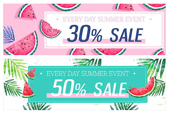 PSD 템플릿 배너 ZIP 웹템플릿 잎 여름음식 수박 이벤트 사람없음 여름 세일 여러개 이벤트배너 웹배너 제철음식 제철과일 이미지템플릿 식물 계절 음식 다수 과일 제철 파일형식 여름_계절