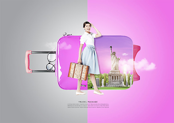 전신 PSD 서양인 구름 편집이미지 응시 여자 여행 한명 미소 사람 20대 성인 옆모습 선글라스 캐리어 미국 뉴욕 자유의여신상 성인여자한명만 이미지편집 자연요소 외국인 1 시선 안경 뷰포인트 북아메리카 표정 청년 여행가방 세계문화유산 여자한명만 성인여자만 파일형식