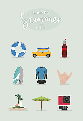 일러스트 자동차 바캉스용품 손짓 해변 사람없음 여름 세트 야자수 카메라 파라솔 서핑보드 손모양 튜브 콜라병 래쉬가드 국내일러스트 AI파일 모양 나무 계절 수영복 육상교통 바다 모션 전자제품 보드_스포츠 오브젝트 음료수병 파일형식 벡터 손_신체부위
