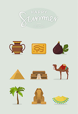 여행 고건축 일러스트 이집트 사람없음 여름 세트 야자수 항아리 피라미드 낙타 스핑크스 대추야자 이집트건축 이집트문명 이집트문자 국내일러스트 AI파일 나무 문자 건축물 계절 포유류 아프리카 고대문명 도자기 아프리카건축 랜드마크 파일형식 벡터