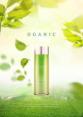 PSD 나무 편집이미지 나뭇잎 초원 사람없음 연두색 뷰티 화장품 유기농 이미지편집 식물 웰빙 잎 초록색 파일형식