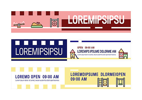 템플릿 배너템플릿 가로배너 사각프레임 사람없음 현수막 미끄럼틀 놀이터 그네 튜브 철봉 시소 정글짐 배너세트 AI파일 배너 놀이 프레임 가로 세트 사각형 놀이기구 파일형식 벡터