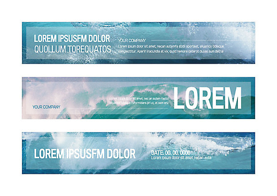 템플릿 배너템플릿 가로배너 물결 파도 바다 사각프레임 사람없음 현수막 물보라 배너세트 AI파일 배너 프레임 가로 물 세트 사각형 파일형식 벡터