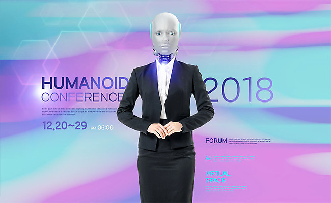 PSD 편집이미지 정장 사람없음 3D 비즈니스우먼 로봇 손모으기 가상공간 컨퍼런스 휴머노이드 4차산업 AI_인공지능 이미지편집 편집3D 옷 여자 산업 비즈니스 회의 손짓 직장인 디지털합성 파일형식