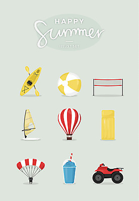음료 요트 일러스트 사람없음 여름 세트 열기구 네트 비치볼 카누 행글라이더 고무보트 4륜바이크 테이크아웃컵 패러세일링 국내일러스트 AI파일 계절 스포츠 배_교통 공 항공교통 바캉스용품 컵 레포츠 바이크 수상스포츠 파일형식 벡터