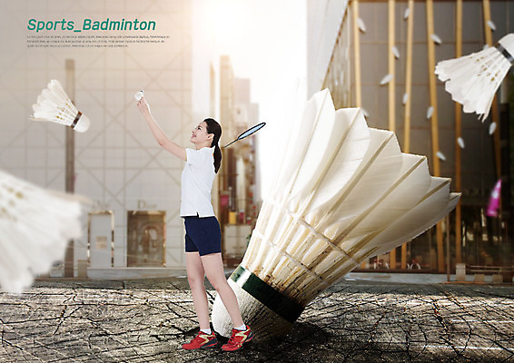 전신 PSD 편집이미지 응시 여자 도로 스포츠 포즈 서브 한명 서기 미소 사람 빌딩 성인 옆모습 30대 운동 여러개 한국인 배드민턴라켓 셔틀콕 배드민턴 성인여자한명만 이미지편집 1 시선 길 스포츠용품 뷰포인트 다수 교통시설 모션 표정 건강 동양인 건물 장년 구기 라켓 여자한명만 성인여자만 파일형식