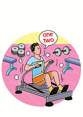 전신 PSD 남자 일러스트 한명 사람 성인 운동 건강관리 운동기구 헬스 아령 헬스장 당기기 역기 원반 국내일러스트 1 스포츠용품 모션 건강 관리 파일형식