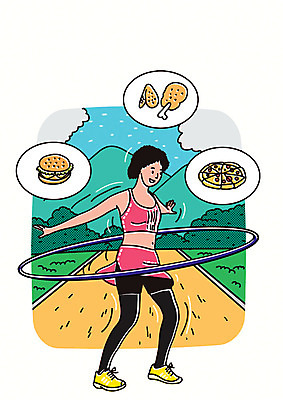 전신 PSD 나무 공원 여자 다이어트 일러스트 산 피자 한명 사람 성인 운동복 운동 건강관리 치킨 산책로 햄버거 훌라후프 국내일러스트 식물 1 옷 공공시설 길 패스트푸드 서양음식 건강 관리 닭고기요리 파일형식