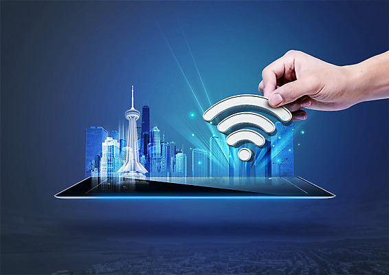 PSD 편집이미지 손 남자 한손 한명 사람 빌딩 성인 신체부위 빛 스마트폰 잡기 도시 네트워크 스마트 와이파이 이미지편집 1 컨셉 모션 건물 핸드폰 스마트기기 무선인터넷 파일형식