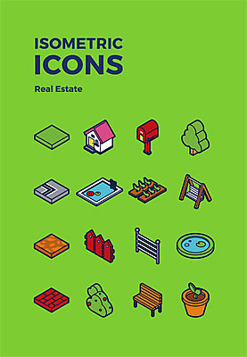 나무 아이콘 화분 벤치 부동산 벽돌 주택 수영장 사람없음 울타리 우체통 연못 입체 그네 아이소메트릭 텃밭 2D아이콘 AI파일 식물 밭 의자 건물 담장 재산 파일형식 벡터