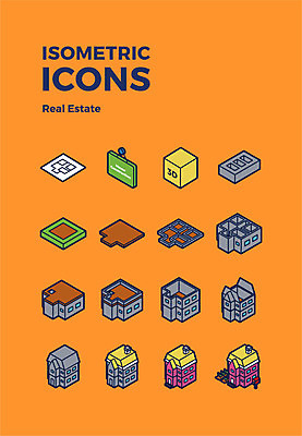 아이콘 건축 부동산 벽돌 주택 사람없음 표지판 땅 입체 과정 아이소메트릭 집짓기 2D아이콘 AI파일 컨셉 모션 알림판 건물 재산 파일형식 벡터