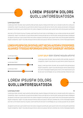 템플릿 내지 선 사람없음 주황색 원형 프레젠테이션 문서템플릿 서식 문서 제안서 이미지템플릿 AI파일 도형 컬러 파일형식 벡터