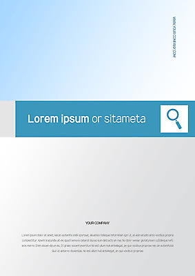 템플릿 표지 하늘색 돋보기 사람없음 프레젠테이션 문서템플릿 서식 문서 제안서 이미지템플릿 AI파일 파란색 파일형식 벡터