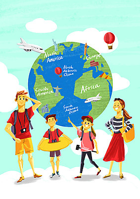 전신 PSD 구름 여자 남자 유럽 지구 어린이 지도 일러스트 배낭 가족 비행기 미소 사람 여러명 성인 여름휴가 바캉스 카메라 망원경 열기구 가리킴 즐거움 피라미드 튜브 셀카봉 국내일러스트 자연요소 건축물 감정 나라 다수 가방 관계 항공교통 휴가 대중교통 표정 손짓 전자제품 랜드마크 파일형식 여름_계절