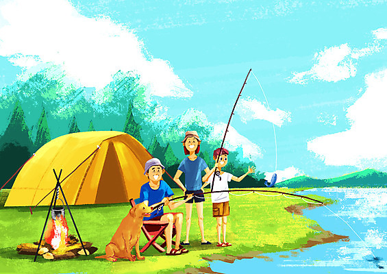 전신 PSD 한마리 여자 남자 어린이 일러스트 가족 낚시 텐트 어류 사람 앉기 성인 세명 여름휴가 바캉스 강 캠핑 낚싯대 강아지 모닥불 즐거움 반려 야외의자 국내일러스트 1 감정 의자 관계 모션 불 레저 휴가 캠핑도구 반려동물 수중동물 낚시용품 개 파일형식 여름_계절