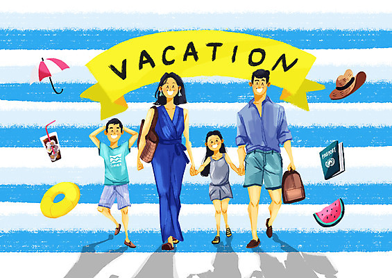 전신 PSD 여자 남자 음료 어린이 가방 일러스트 배낭 가족 수박 미소 사람 여러명 성인 여름휴가 바캉스 손잡기 파라솔 즐거움 여권 튜브 챙모자 국내일러스트 모자_잡화 잡화 감정 다수 과일 관계 모션 휴가 표정 파일형식 여름_계절