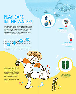 전신 PSD 템플릿 북디자인 출판디자인 여자 남자 내지 어린이 리플렛 바다 북커버 그래프 휴가 조개 유리병 슬리퍼 안전 사람 팜플렛 해변 두명 여름 놀람 고통 상처 발바닥 구급약 사이렌 유리조각 어린이만 이미지템플릿 계절 감정 신발 발 병_용기 어패류 표정 약 파일형식