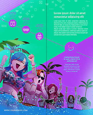 PSD 템플릿 북디자인 출판디자인 여자 남자 수영복 내지 리플렛 북커버 팔찌 슬리퍼 사람 팜플렛 여러명 상반신 성인 여름휴가 바캉스 비키니 선글라스 야자수 축제 외침 춤 즐거움 물보라 여름밤 형광 성인만 이미지템플릿 나무 옷 감정 안경 다수 신발 장신구 휴가 문화예술 물 여름 빛 소리 야간 파일형식 여름_계절