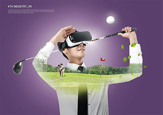 전신 PSD 편집이미지 여자 남자 40대 중년 골프 골프장 골프공 사람 상반신 20대 성인 세명 골프채 한국인 골프연습 가상현실 오큘러스 VR기기 이미지편집 공 스포츠시설 골프용품 동양인 청년 구기 기계 연습 파일형식