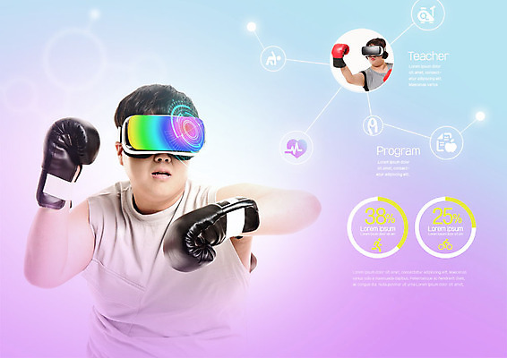 PSD 편집이미지 여자 남자 다이어트 그래프 사람 상반신 20대 성인 두명 조깅 운동 권투 한국인 심장 권투글러브 스마트 가상현실 오큘러스 VR기기 이미지편집 컨셉 건강 동양인 청년 기계 격투기 글러브 장기_의학 파일형식