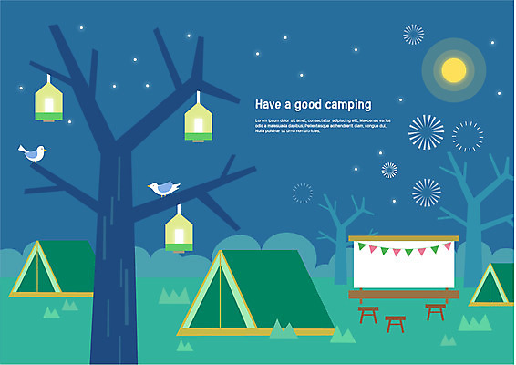 나무 별 일러스트 조류 밤하늘 폭죽 텐트 초원 사람없음 스크린 캠핑 달 등불 캠핑장 새장 국내일러스트 AI파일 자연요소 식물 동물 하늘 레저 조명 캠핑도구 야간 케이지 파일형식 벡터