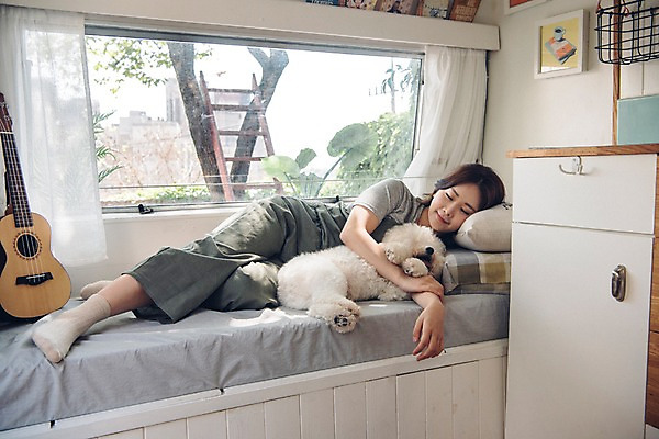 포토 JPG 전신 나무 한마리 여자 반려견 사다리 휴식 한명 사람 20대 성인 앞모습 반려동물 소파 눕기 다정 캠핑 한국인 기타 커튼 개 창가 서랍장 캠핑카 팔베개 반려 성인여자한명만 비숑프리제 펫팸족 국내포토 식물 동물 1 뷰포인트 가구 컨셉 의자 창문 포유류 모션 자동차 현악기 레저 동양인 청년 도구 신조어 여자한명만 성인여자만 파일형식