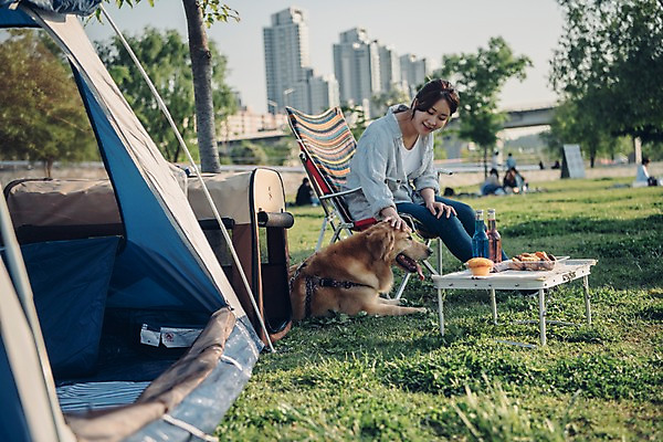 포토 JPG 주간 전신 한마리 여자 음료 텐트 한명 미소 사람 앉기 잔디 20대 성인 야외 옆모습 반려동물 소풍 쿠키 한국인 골든리트리버 강아지 반려 성인여자한명만 쓰다듬기 펫팸족 국내포토 자연요소 식물 동물 1 뷰포인트 모션 디저트 표정 캠핑도구 동양인 청년 야외활동 개 리트리버 신조어 여자한명만 성인여자만 파일형식