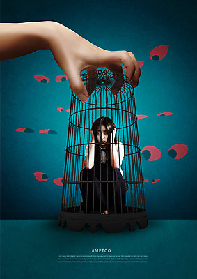 전신 PSD 편집이미지 손 여학생 여자 남자 캠페인 청소년 사람 두명 신체부위 10대 한국인 잡기 좌절 무서움 눈동자 귀막기 눈모양 웅크림 성범죄 철장 미투운동 이미지편집 모양 학생 감정 컨셉 모션 동양인 손짓 눈_신체부위 범죄 사회이슈 파일형식