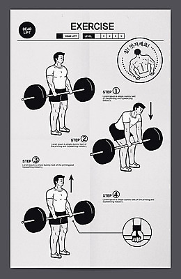전신 남자 포스터 일러스트 서기 들기 여러명 상반신 성인 운동 헬스 역기 웨이트트레이닝 근력 등운동 방법 스트랩 매뉴얼 데드리프트 국내일러스트 AI파일 다수 모션 건강 사람 파일형식 벡터 운동자세